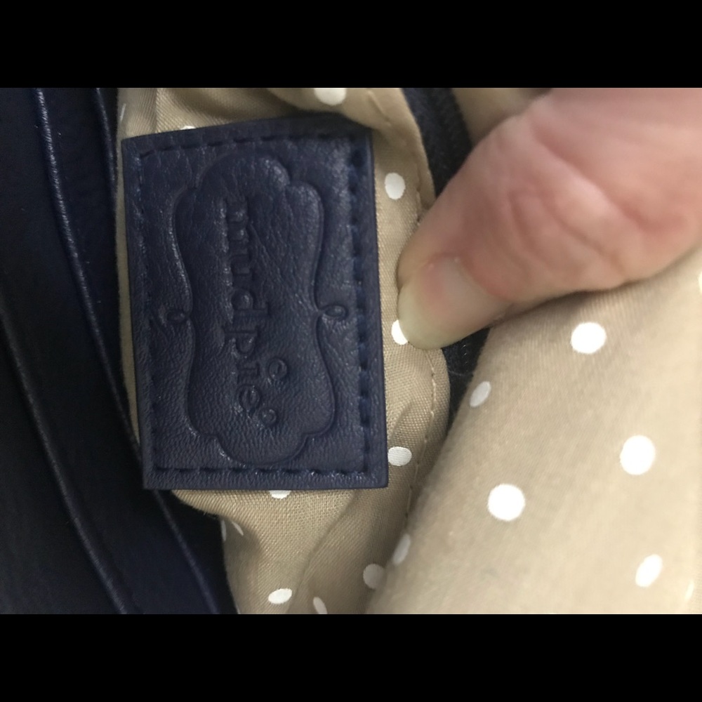 Mud Pie Blue Clutch Handbag